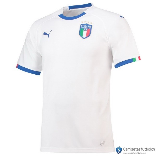 Tailandia Camiseta Seleccion Italia Segunda equipo 2018 Blanco